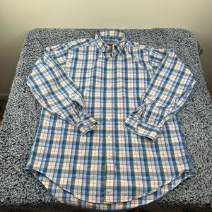 Vineyard Vines Button Up Murray Shirt Mens Large Plaid Cotton Preppy Casual
